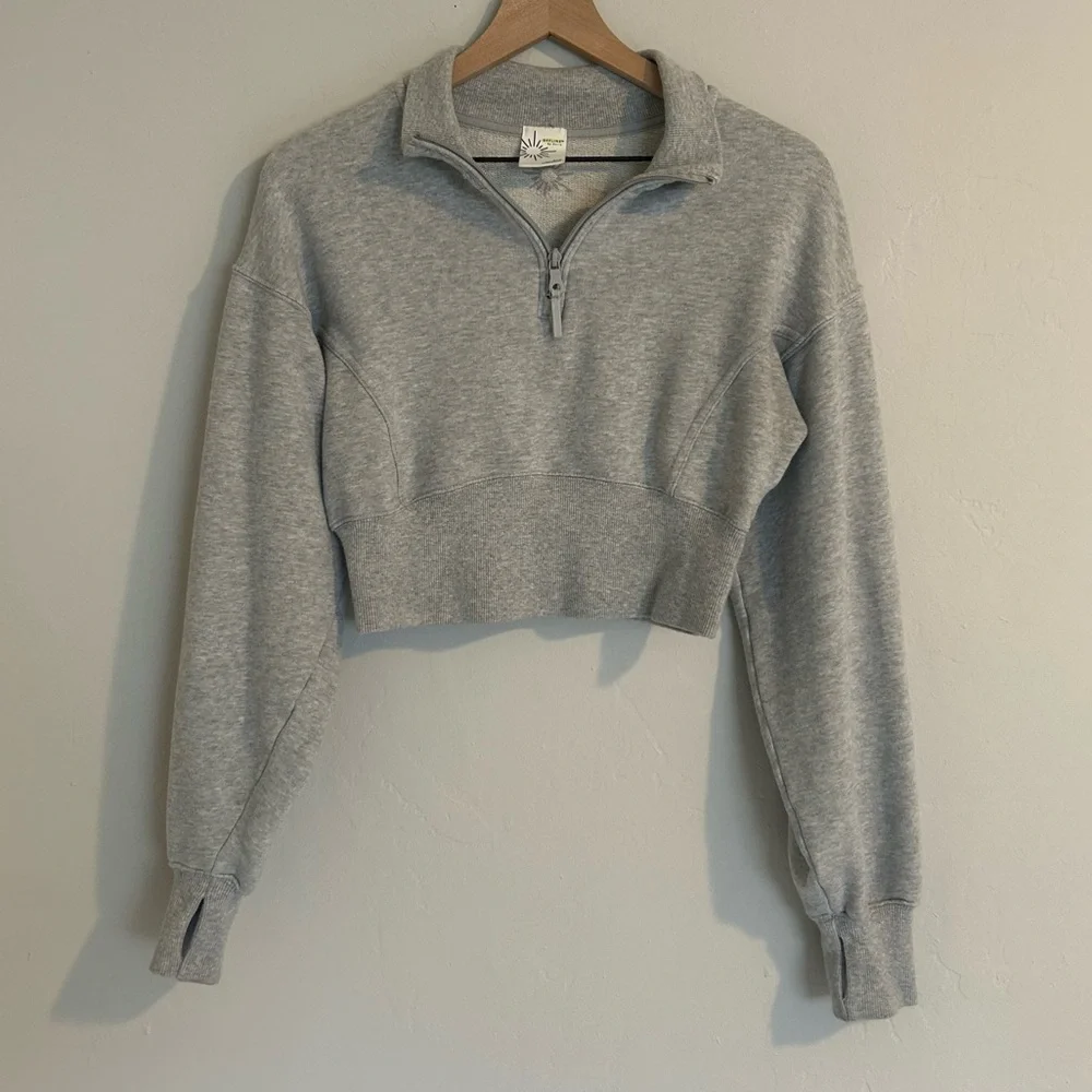 Aerie Cropped Sweatshirt - Picture 1 of 4